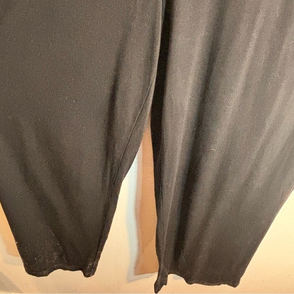 EILEEN FISHER Sz M Jumpsuit Wide Leg Cropped Short Sleeve Pockets Jersey Knit - Picture 7 of 13